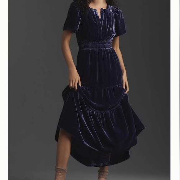 Anthropologie somerset velvet maxi, S NWT - Picture 3 of 5
